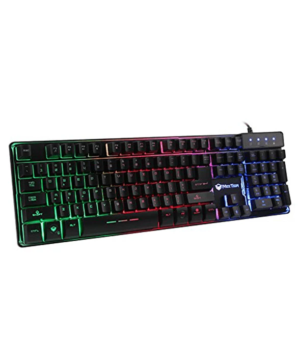 MeeTion MT-K9300 Colorful Rainbow Backlit Gaming Keyboard