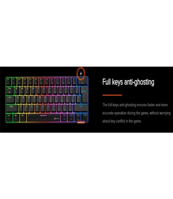 Meetion MK005BT Hestia RGB 60% Mechanical Dual Mode Gaming Keyboard