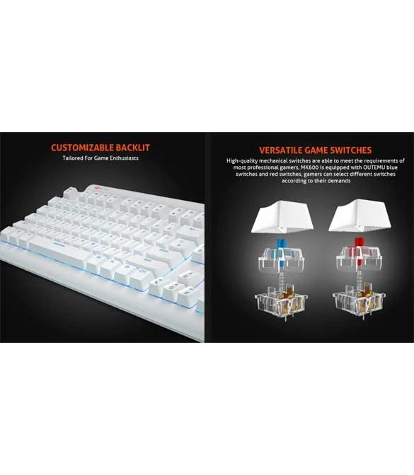 MeeTion MT-MK600RD Red Switch RGB Mechanical Gaming Keyboard