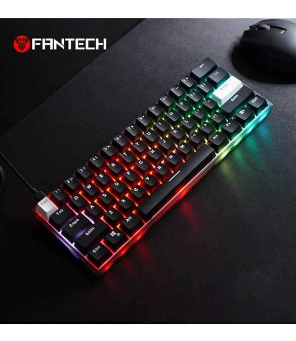Fantech Max Fit 61 Frost Wireless - Black ( Blue Switch)