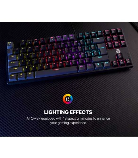 Fantech ATOM TKL MK876V2 Black - Blue Switch
