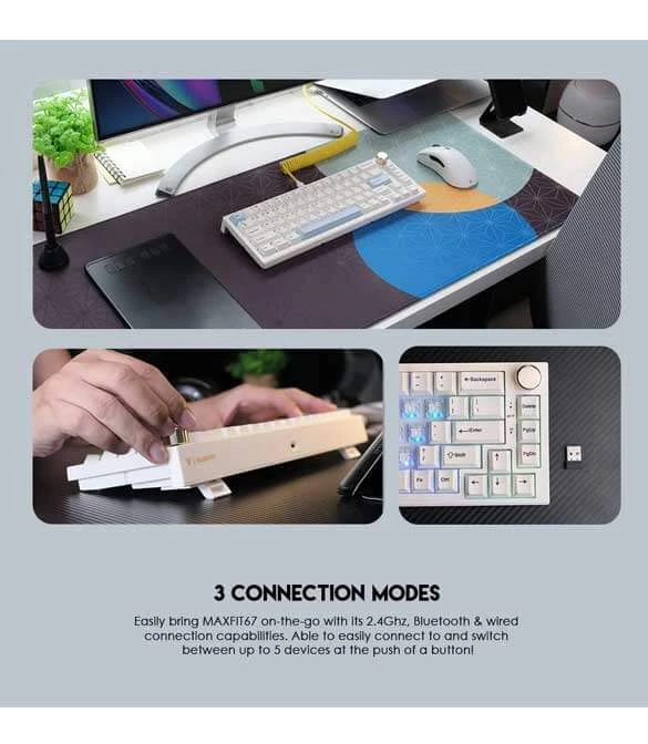 Fantech MaxFit67 White - White Switch