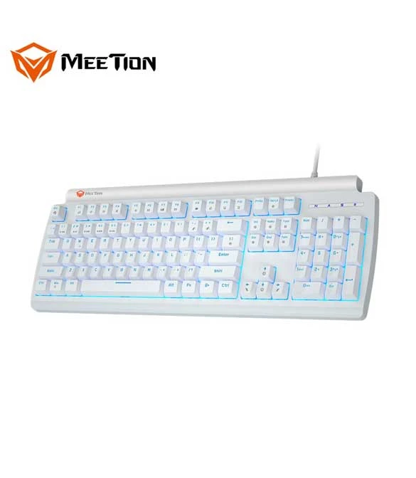 Meetion MT-MK600 Blue Switch Olly Go Mechanical Gaming Keyboard -White