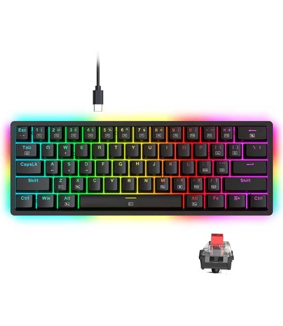 Redragon Akali K642-RGB 60% Hot-Swappable