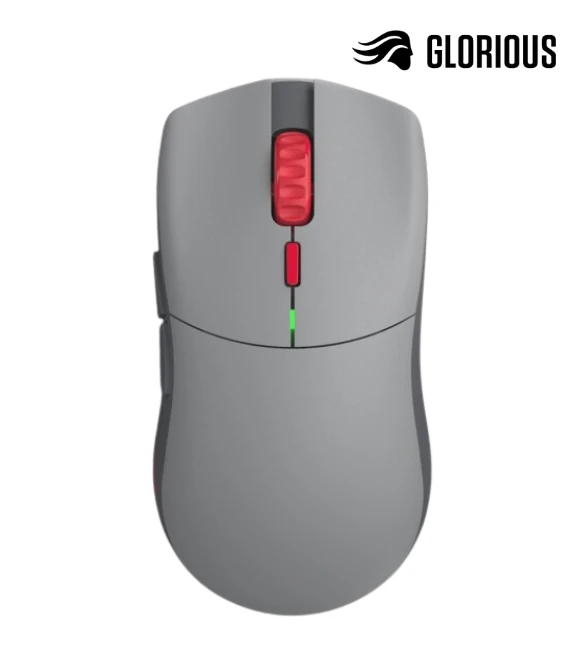 GLORIOUS FORGE SERIES ONE PRO ULTRA LIGHTWEIGHT 84H OF BATTERY WIRELESS GAMING MOUSE CENTAURI – GREY/RED