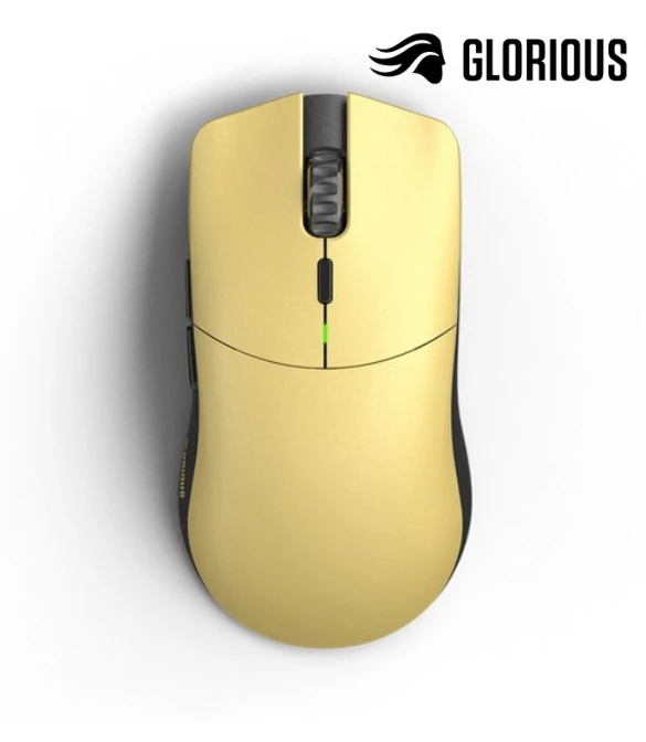 GLORIOUS FORGE MODEL O PRO ULTRALIGHT SMOOTHLY ROUNDED PURE GALBEN MAT WIRELESS GAMING MOUSE – GOLDEN PANDA
