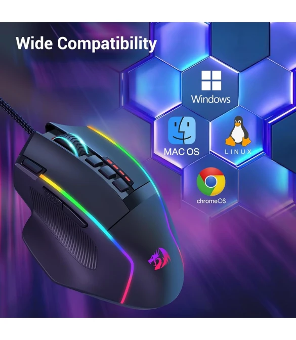 Redragon M915 Gaming Mouse, Wired Gaming Mouse