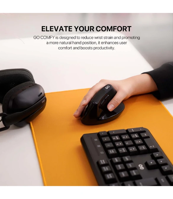 FANTECH W195R  GO COMFY VERTICAL ERGONOMIC MOUSE - GRAY