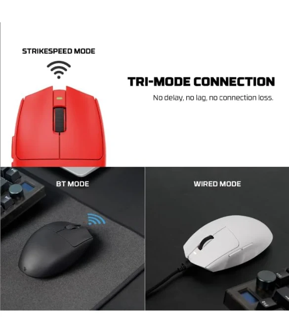 FANTECH ARIA XD7V2 Wireless Gaming Mouse, RED