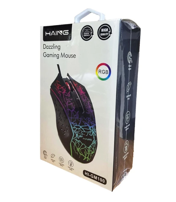 HAING GM100 RGB Gaming Wired Mouse