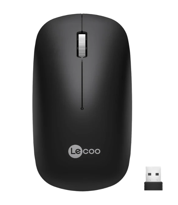 Lecoo WS214 Wireless 2.4G 1200 DPI Mouse Design by Lenovo