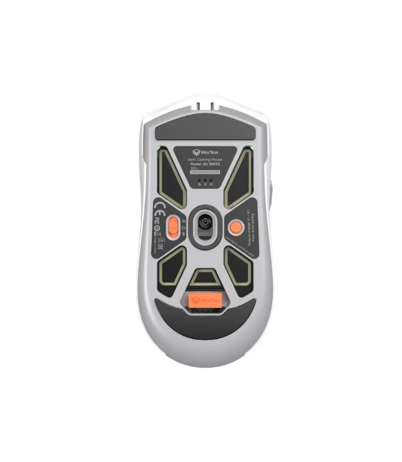 Meetion GW33 Tri-Mode 2.4G Wireless Bluetooth & Wired Gaming Ergonomic Mouse -White