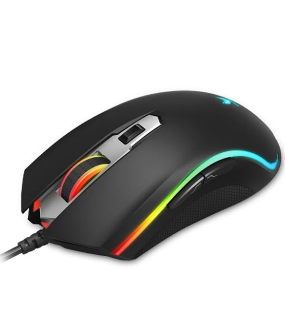 RAPOO V25 PLUS 7200 DPI IR Optical Wired Gaming Mouse - Black