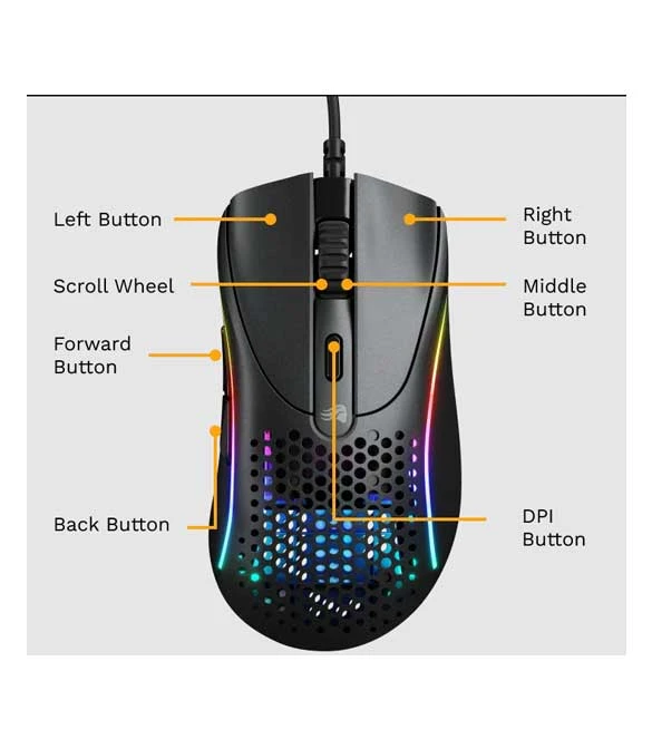 Glorious Model D 2 Wired Mouse - Matte Black