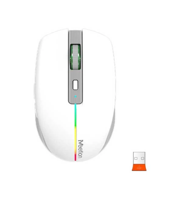 Meetion BTM002 2.4G Wireless & Bluetooth Dual Mode Mouse -White