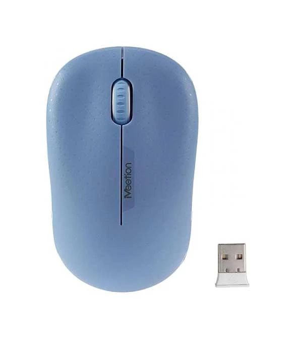 MeeTion MT-R545 Cordless Optical Usb Computer 2.4GHz Wireless Mouse -Blue