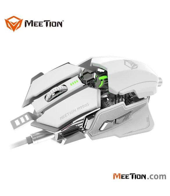 MeeTion MT-M990S RGB Programmable Gaming Mouse -White