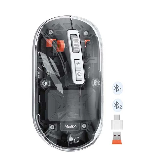 Meetion Black BTM005 Dual Mode 2.4G Bluetooth & Wireless Mouse
