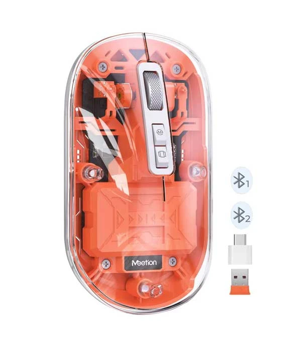 Meetion Orange BTM005 Dual Mode 2.4G Bluetooth & Wireless Mouse