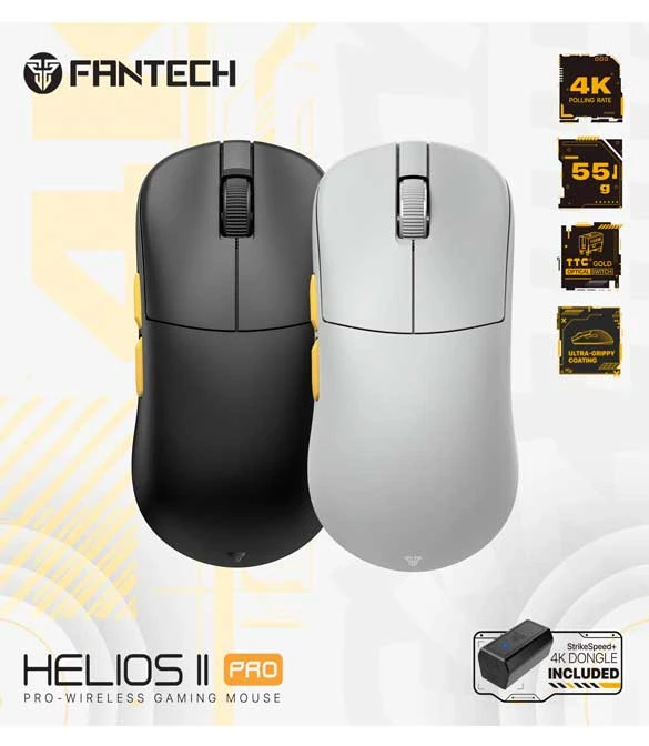 Fantech Gray Helios II VD3V3 Pro 4K Wireless