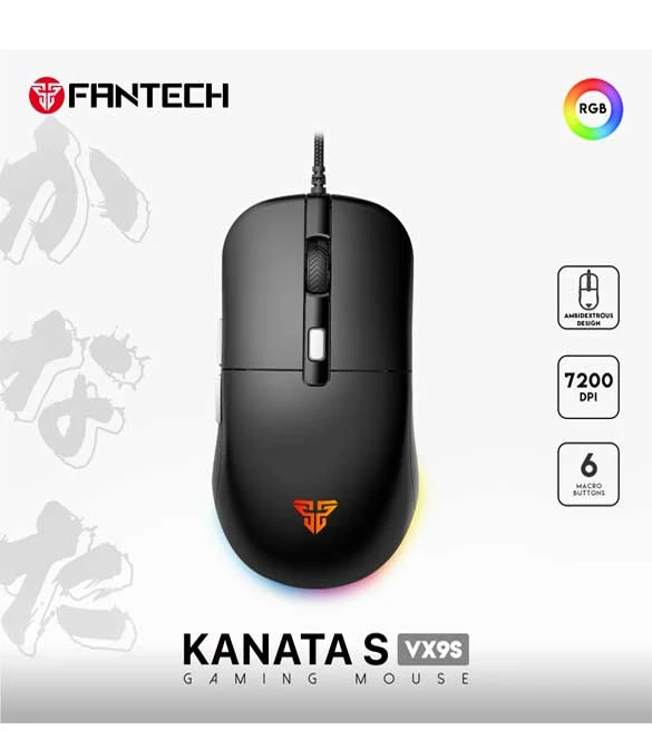 Fantech Kanata VX9S Gaming Mouse - Black