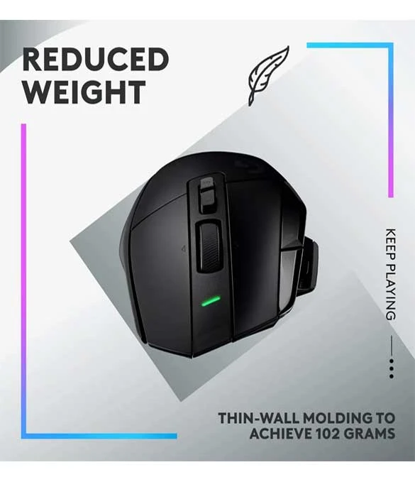 Logitech G502 X Lightspeed Wireless Gaming Mouse - Black