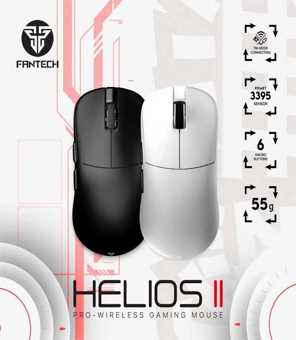 Fantech Helios II XD3 V3 Gaming Mouse White