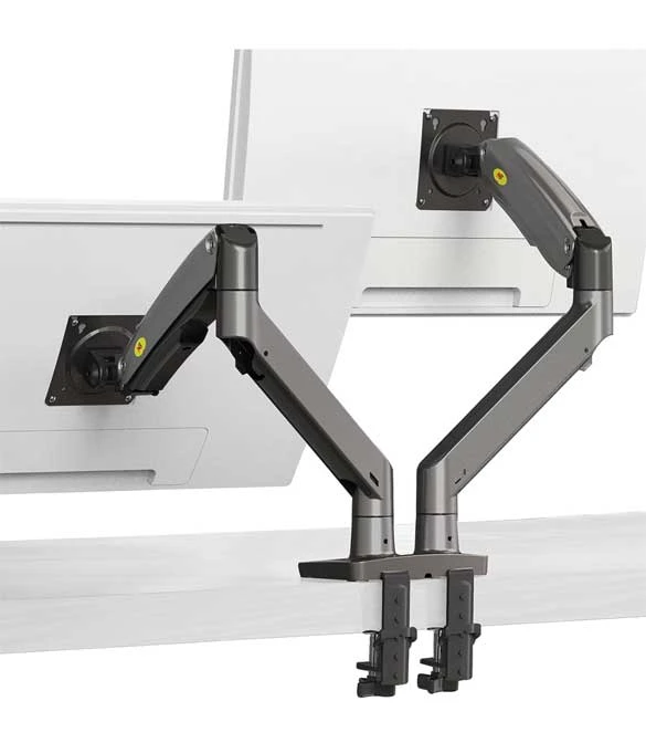 NB North Bayou F195A 22" - 32" Gas-Strut Flexi Mount Desktop Double Arms 3-12KG