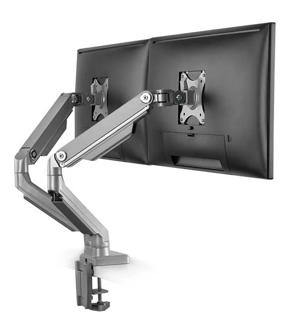 Double arm table stand monitor bracket 17-32"