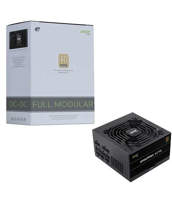 FONTE Black ATX 750W REAL 80 PLUS BRONZE PFC ATIVO, ACER AC750