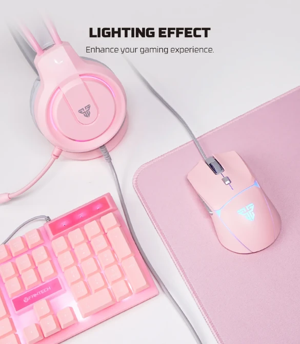 Fantech P51 All In One PC Gaming Set - Pink