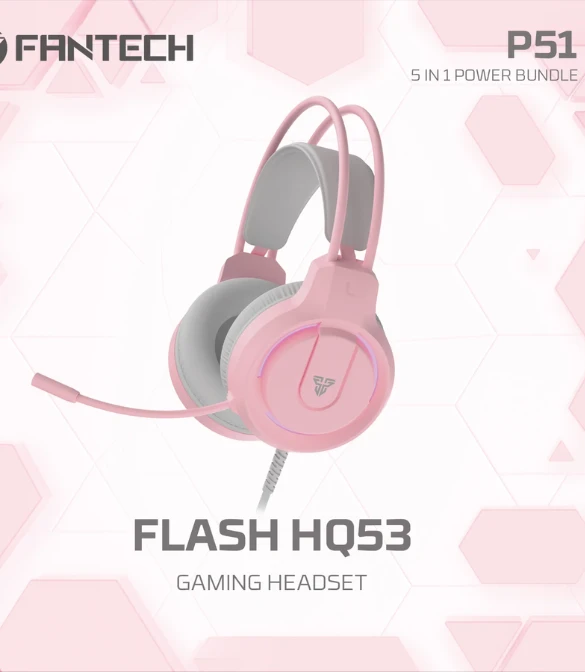 Fantech P51 All In One PC Gaming Set - Pink