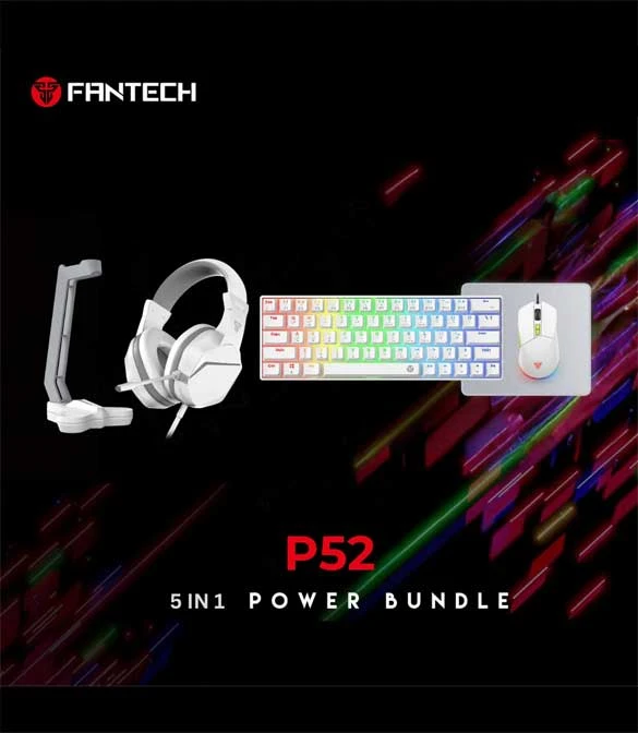 FANTECH P52 Power Bundle Gaming - White