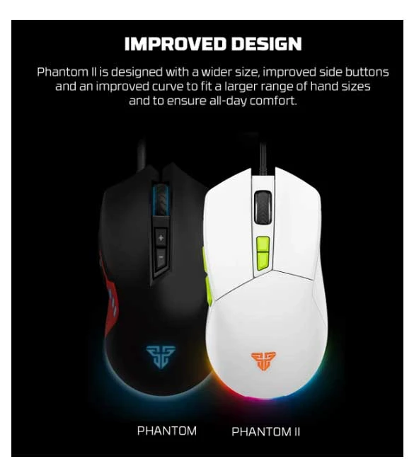 Fantech White Atom63 MK859c Mechanical Gaming Keyboard & Mouse Arabic/English