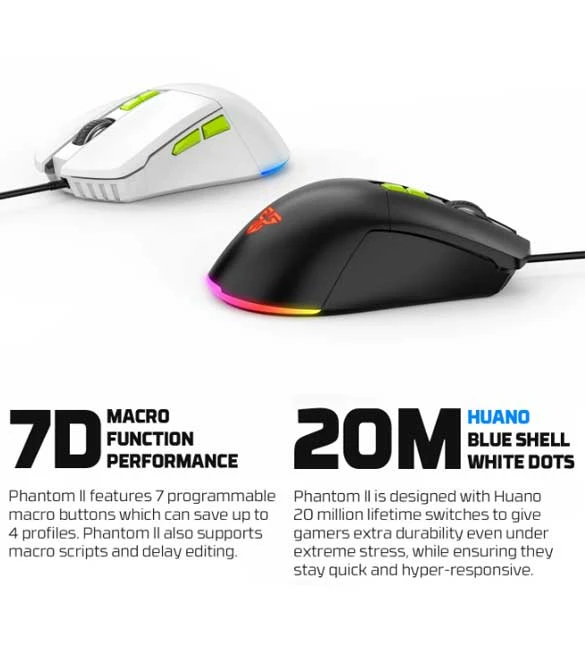 Fantech White Atom63 MK859c Mechanical Gaming Keyboard & Mouse Arabic/English