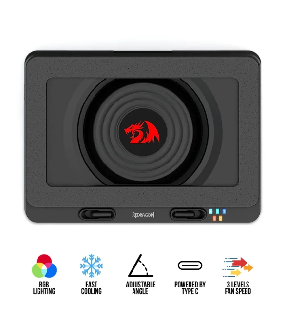 Redragon Windseeker RGB Turbo Fan Laptop Cooler (GCP512)