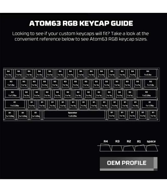 Fantech Black Atom63 MK859c Mechanical Gaming Keyboard & Mouse Arabic/English