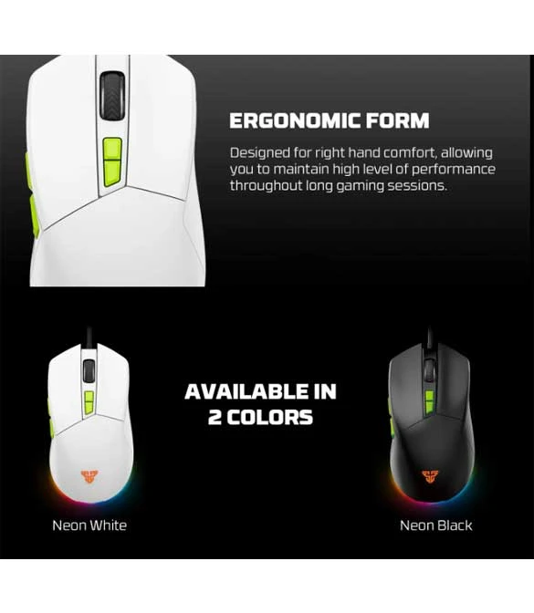 Fantech Black Atom63 MK859c Mechanical Gaming Keyboard & Mouse Arabic/English