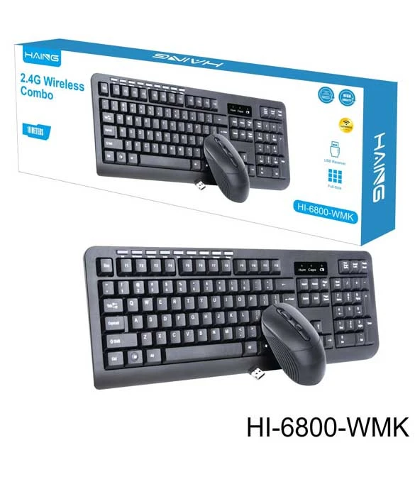 HAING HI-6800-WMK 2.4G Wireless Keyboard & Mouse Combo