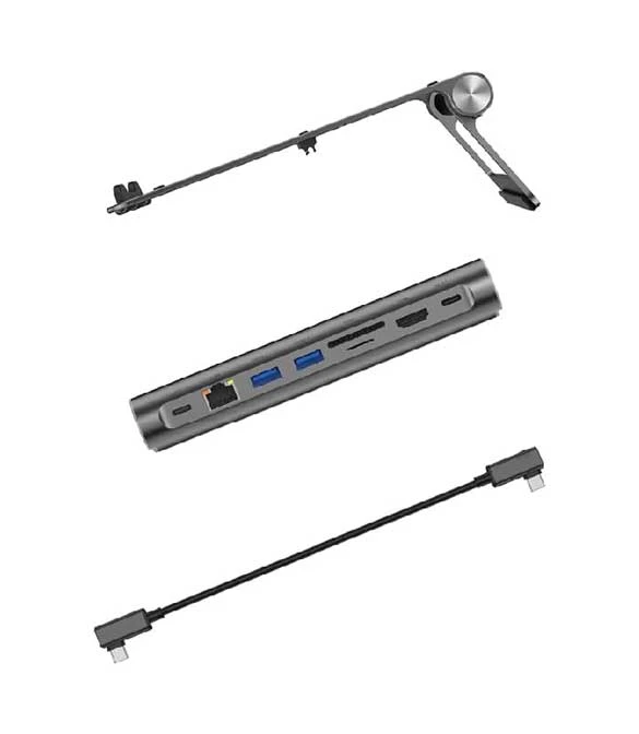 WIWU A821CH Laptop Stand with 8-In-1 USB-C Docking Station