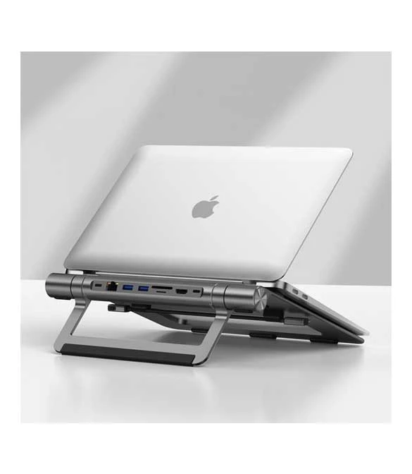 WIWU A821CH Laptop Stand with 8-In-1 USB-C Docking Station