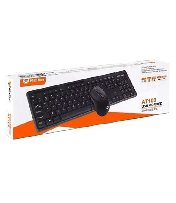 MEETION MT-AT100 Office Wired Mouse and Keyboard Combo