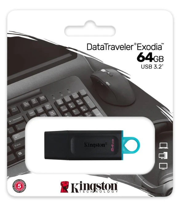Kingston Flash 64GB DataTraveler Exodia - USB 3.2