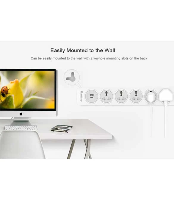 Huntkey SZN607 Power Strips, Universal Standard
