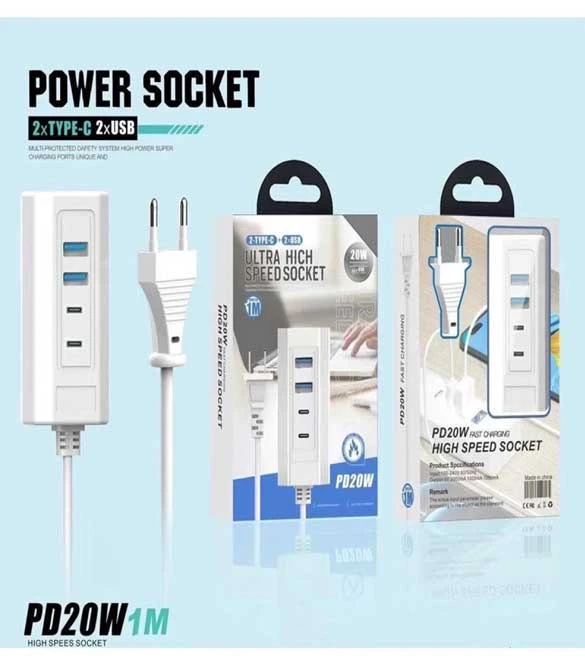 High Speed Socket PD20W Fast Charging- 20W