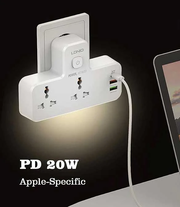 LDNIO 20W 3-Port USB Charger Extension Power Strip [ SC2311 ]