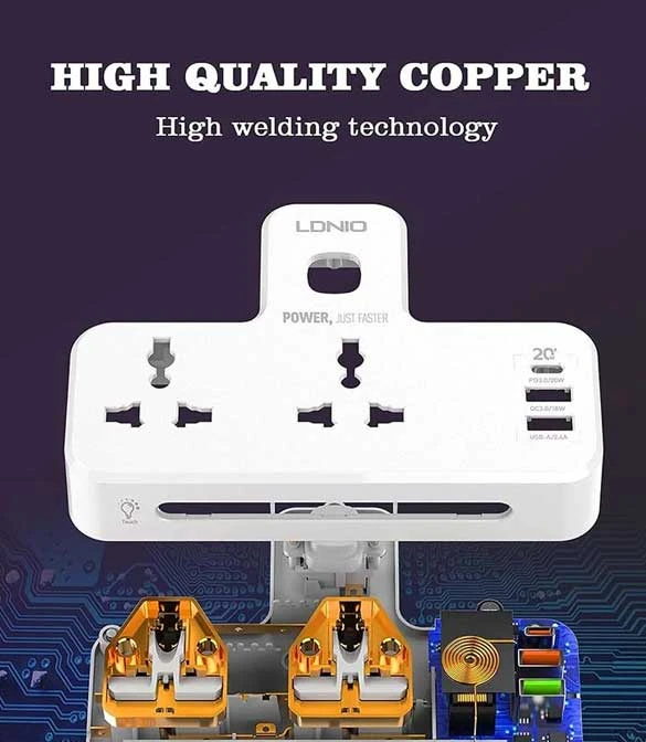 LDNIO 20W 3-Port USB Charger Extension Power Strip [ SC2311 ]