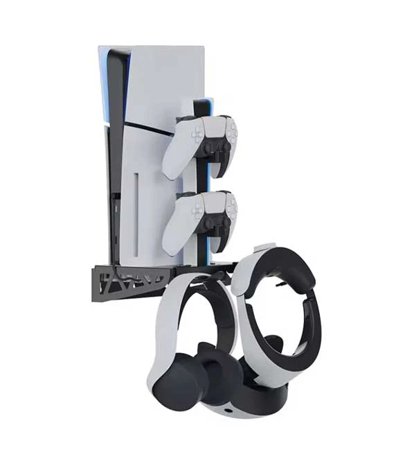 iplay HBP-545 Vertical Charging Station Metal Wall Mount Storage Holder Cooling Fan Stand for PS5 Slim Console
