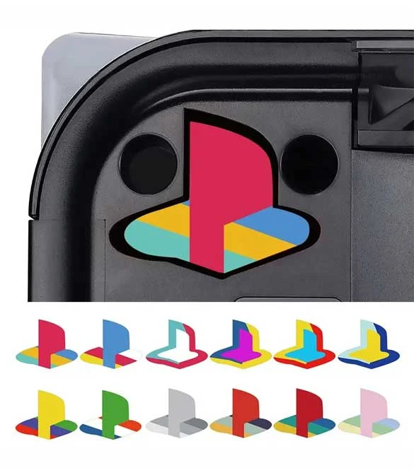12pcs Power Light Decal For PS5 Console