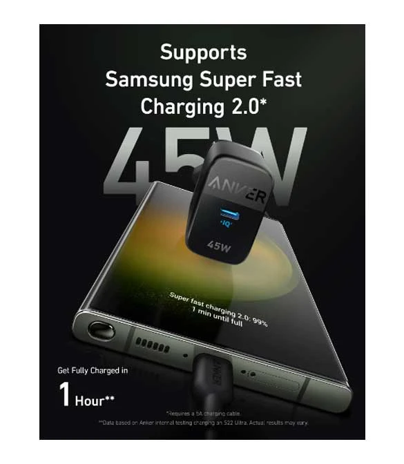 Anker 313 Charger 45W A2643G11 - Black